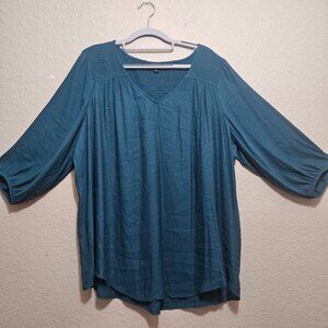 Flowy Teal Blouse